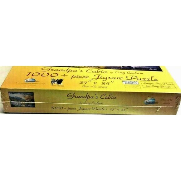 Grandpa's Cabin by Cory Carlson Suns Out 1,000 Piece Jigsaw Puzzle NEW SEALED - Picture 2 of 3